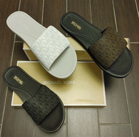 michael kors sliders|michael kors sliders women.